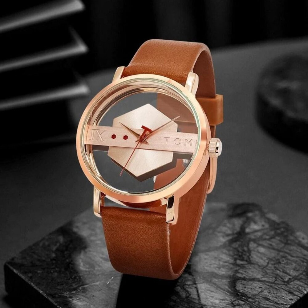 Unisex Mans/Womens Modern Skeleton Watch Quartz by Tomi